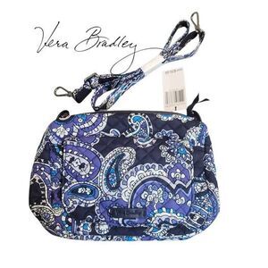 Vera Bradley Deep Night Paisley Carson Mini Crossbody Bag NWT